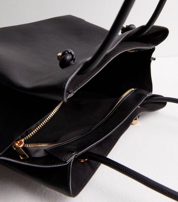 Black Leather Look Shoulder Bag New Look