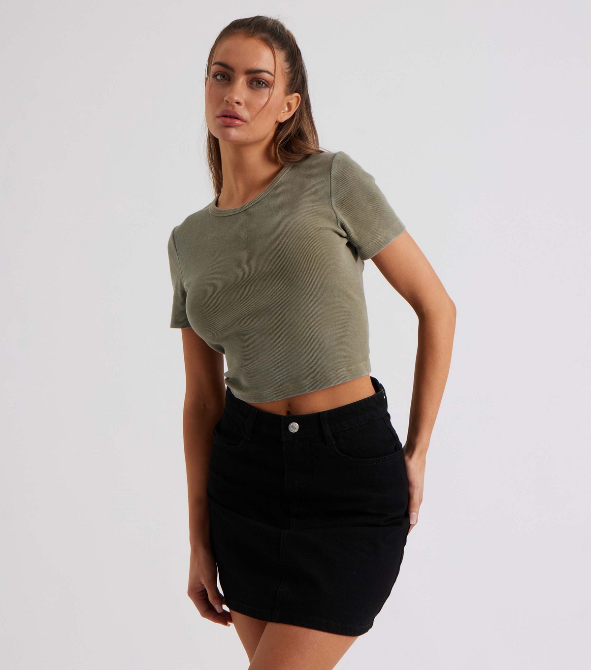 Women's Black Mom Style Mini Skirt Urban Bliss New Look