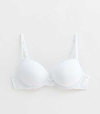 Girls White Underwired T-Shirt Bra