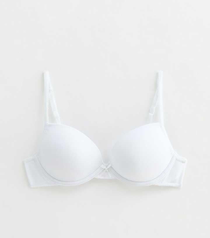 Girls White Underwired T-Shirt Bra