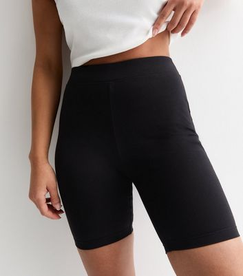 New look black cycling shorts sale