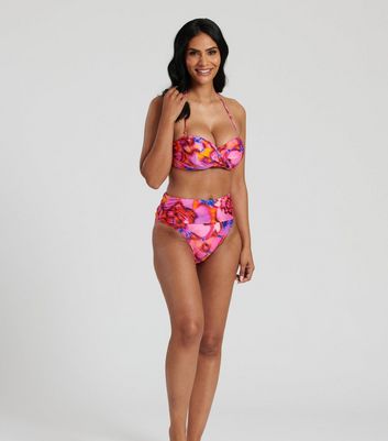 New look pink swimsuit deals