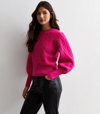 Sunshine Soul Cable Knit Jumper New Look