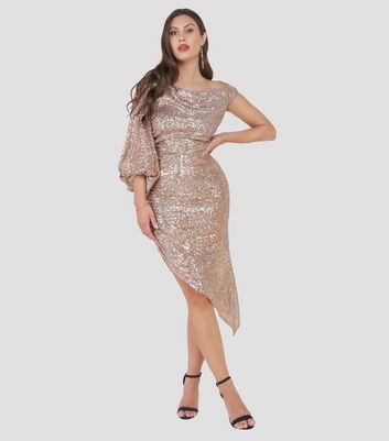 Goddiva gold 2024 sequin dress