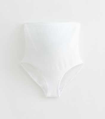 Maternity White High Waist Over Bump Briefs