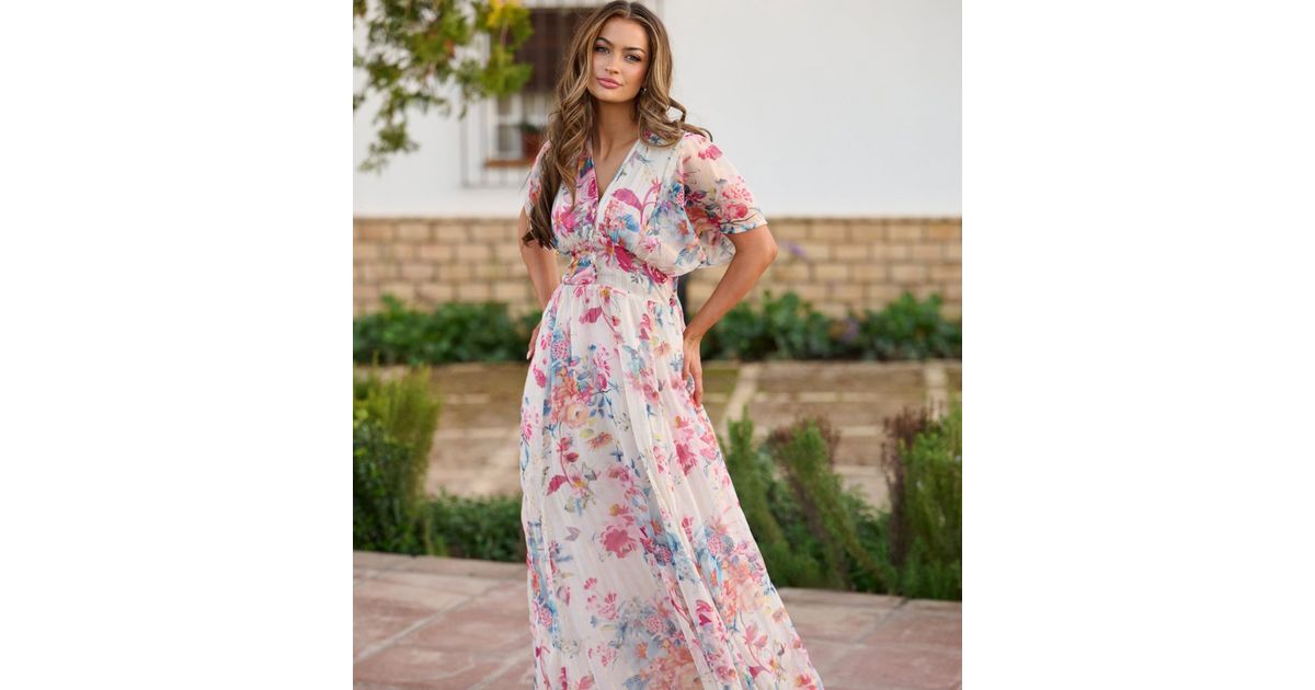 South Beach White Chiffon Maxi Dress New Look