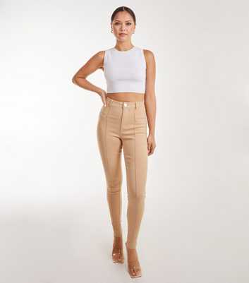 Pink Vanilla Stone High Waist Slim Fit Trousers