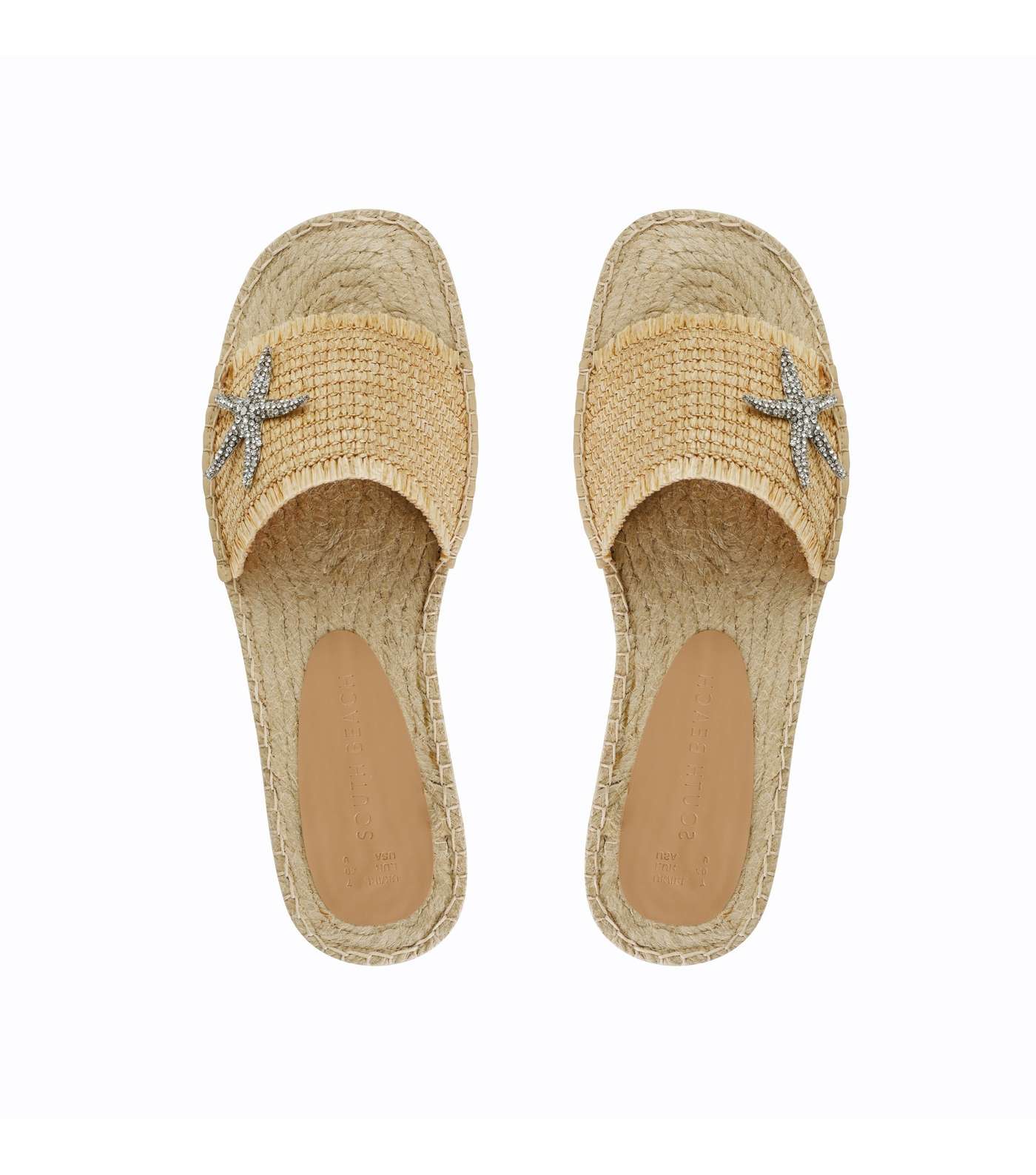 South Beach Beige Starfish-Charm Woven Sandals  Image 4