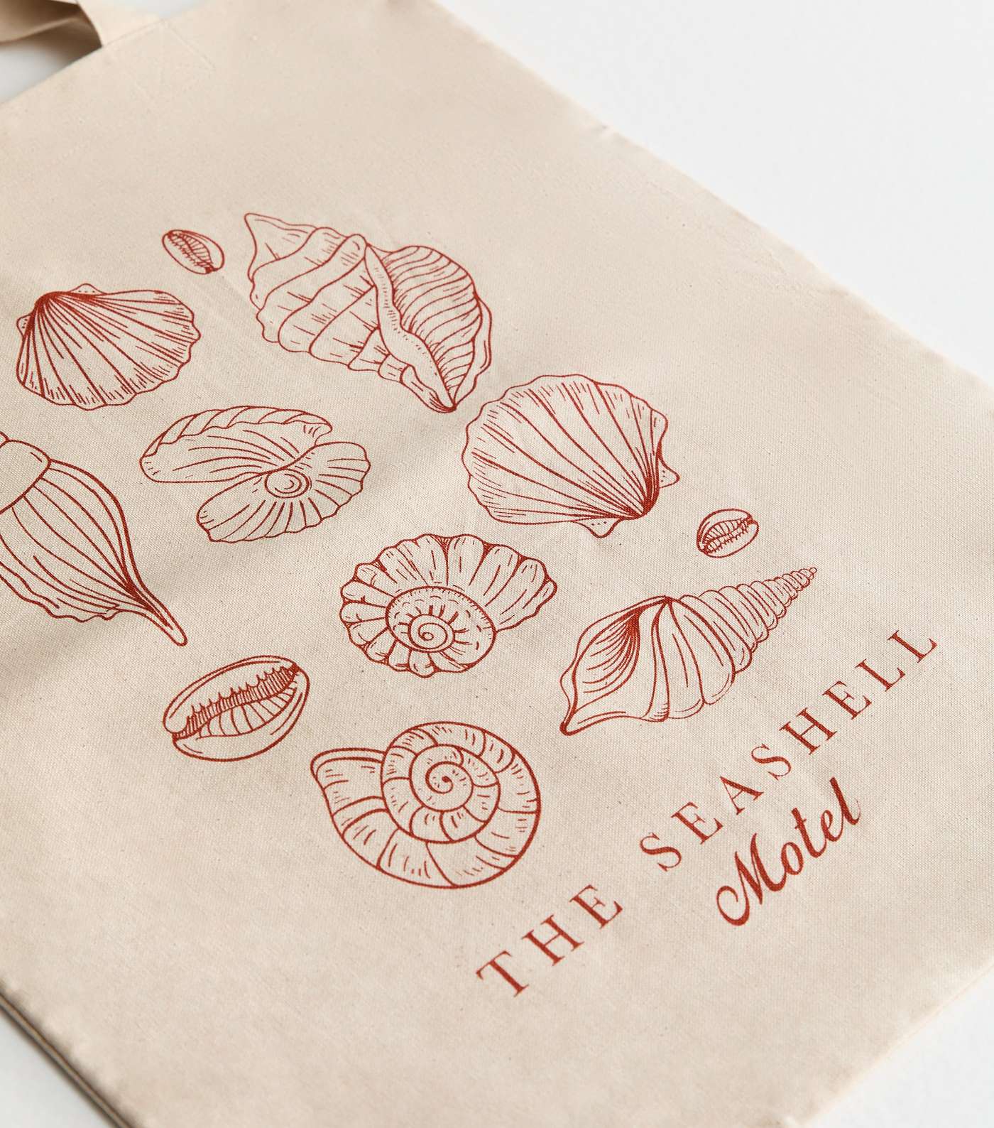 Stone Seashell Print Canvas Tote Bag Image 4