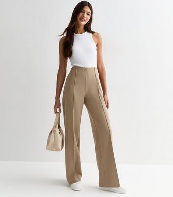 ONLY Camel Straight Leg Trousers New Look