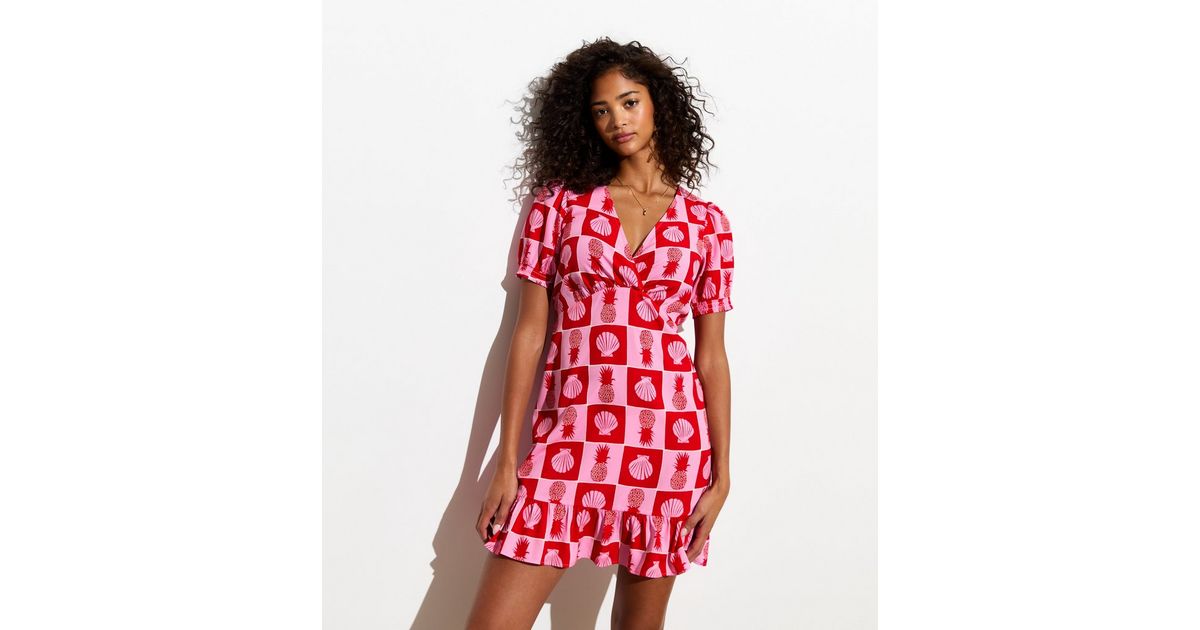 Pineapple Snap Dress (Pockets!)