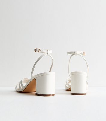 New look white strappy sandals best sale