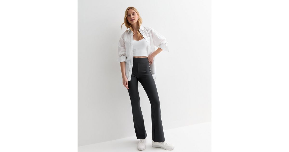 Grey Textured Ribbed Trousers main image 0