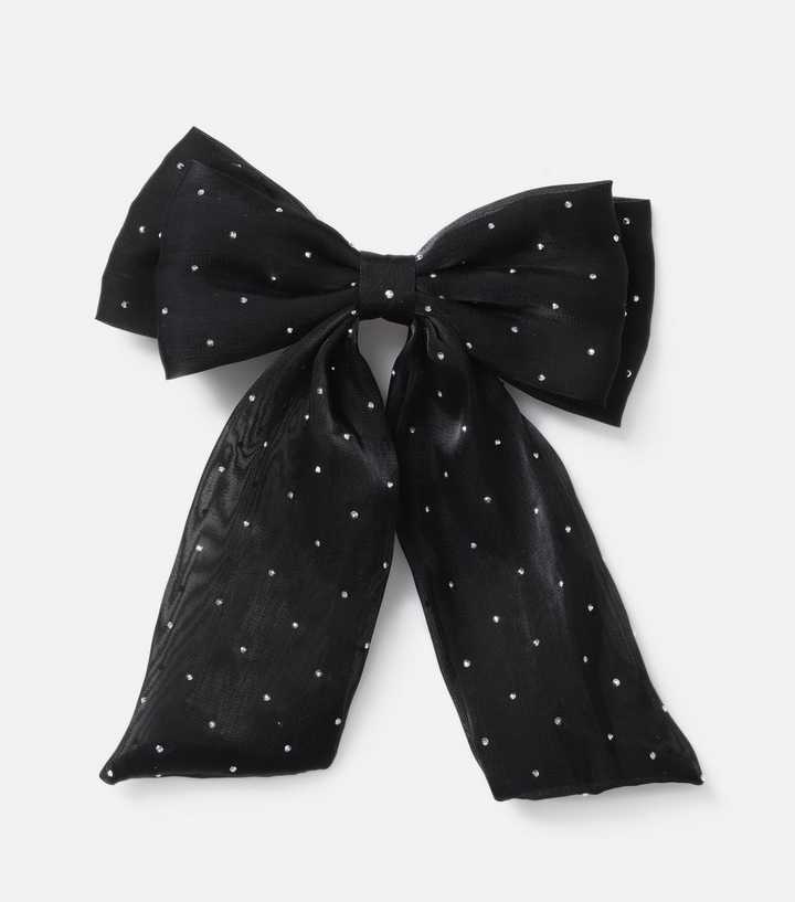 Muse Foil Spot Bow Hair Clip