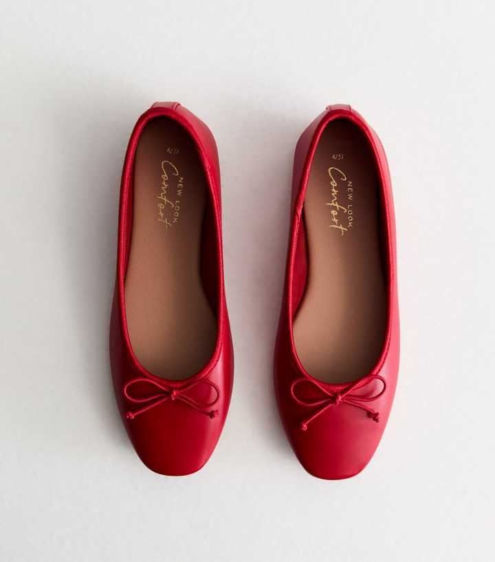 red-leather-look-ballerina-pumps-new-look