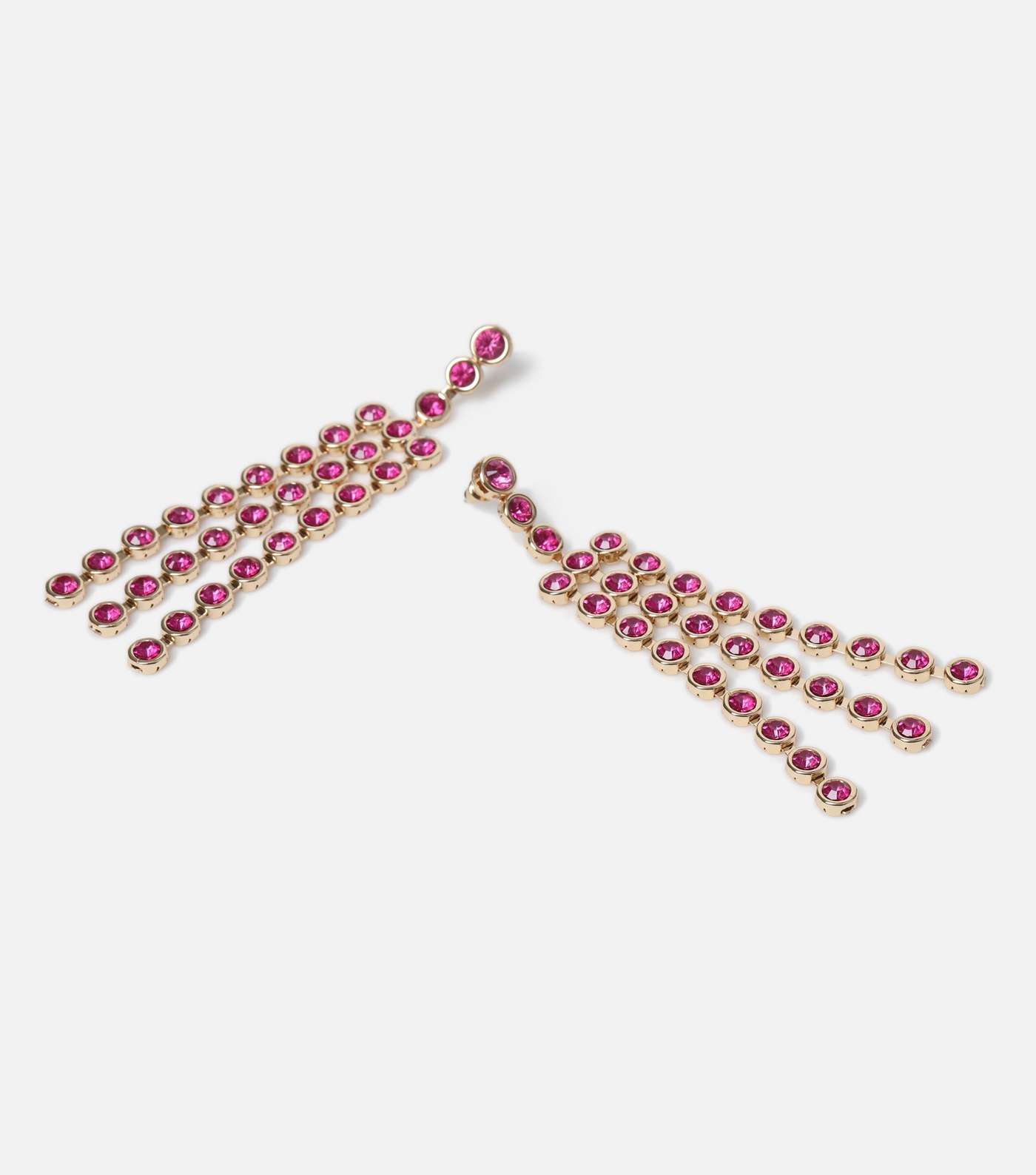 Freedom Pink Diamanté Drop Earrings Image 2