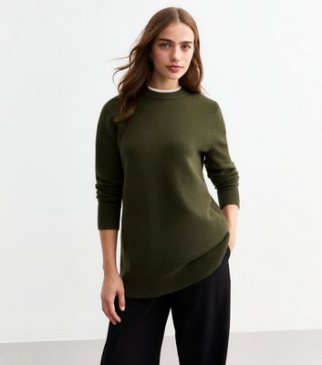 New look khaki jumper hotsell