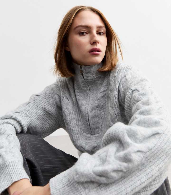 Zip Sweater Grey Wool Sweater Womens Womens Merino Wool Full Zip