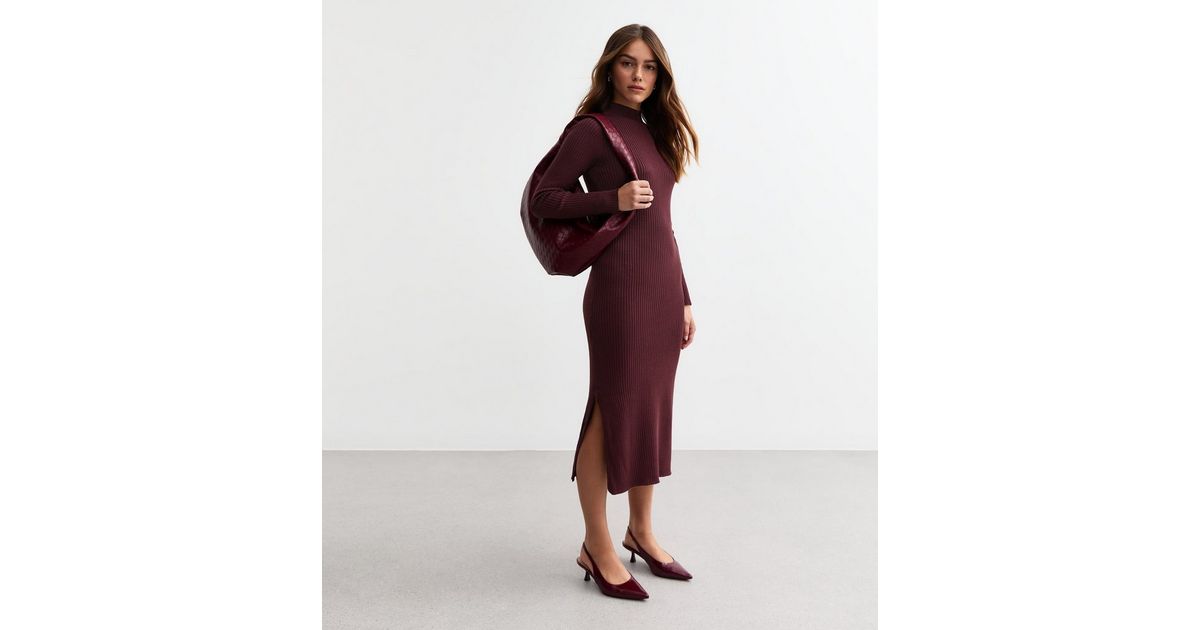 millie bobby brown strawberry dress Burgundy Colorado Midi Dress main image 1