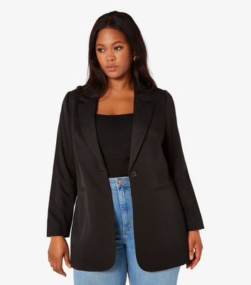 Apricot Curves Black Blazer