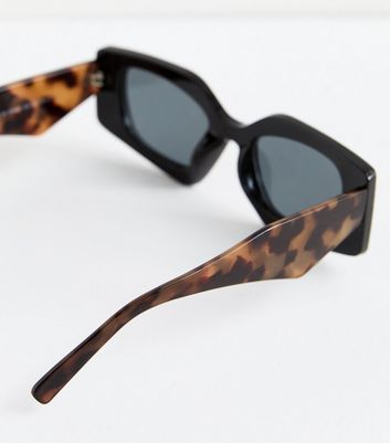 Black Tortoiseshell Sunglasses New Look