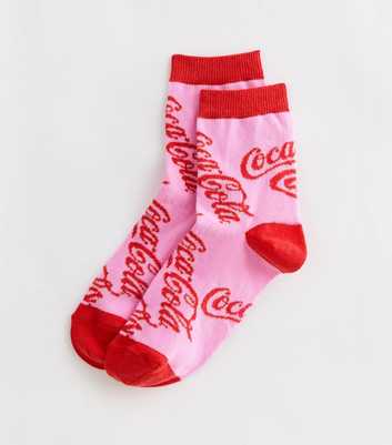 Pink Coca Cola Socks