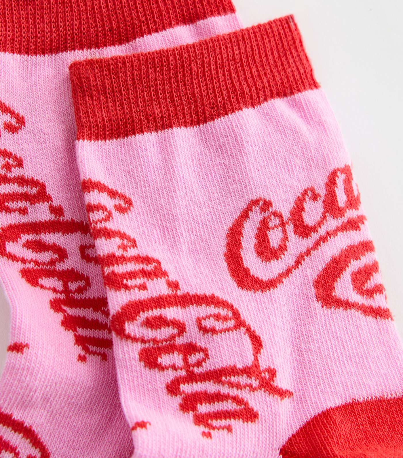 Pink Coca Cola Socks Image 2