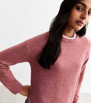 Pink Side Slit Jumper 