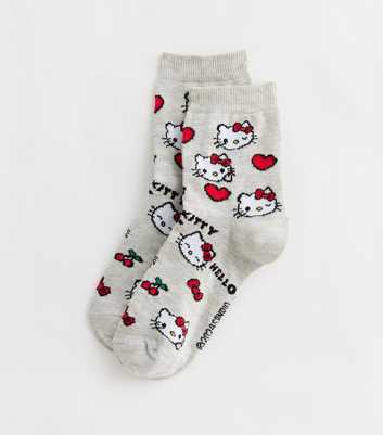 Grey Hello Kitty Socks
