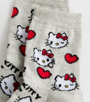 Grey Hello Kitty Socks New Look