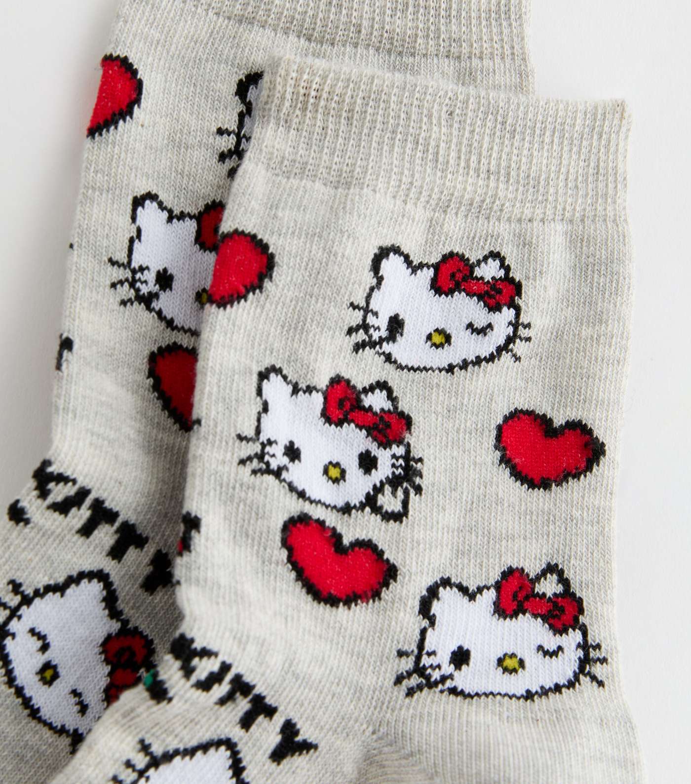 Grey Hello Kitty Socks Image 2