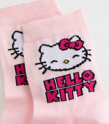 Pale Pink Hello Kitty Socks New Look