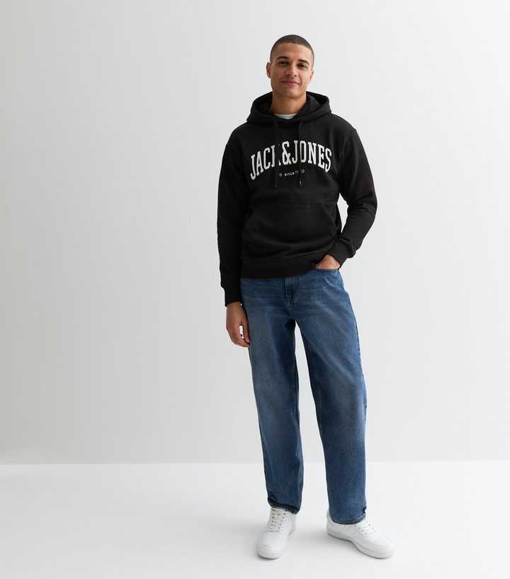 Hoodie I Stora Storlekar Jack & Jones CORP LOGO PLAY 4 Print Hoodie