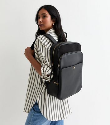 Ladies black laptop backpack on sale