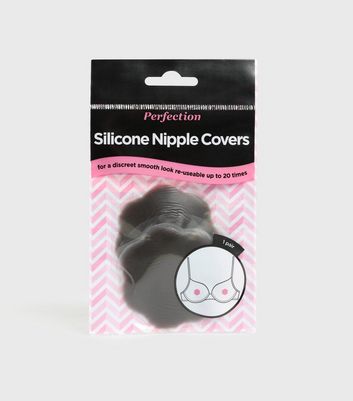 Perfection Beauty Dark Brown Silicone Nipple Covers New Look