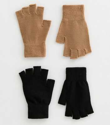 2 Pack of Fingerless Gloves 