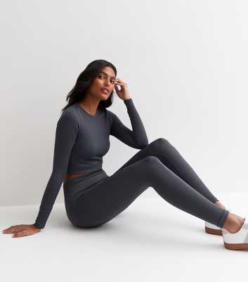 Dark Grey Seamless Leggings