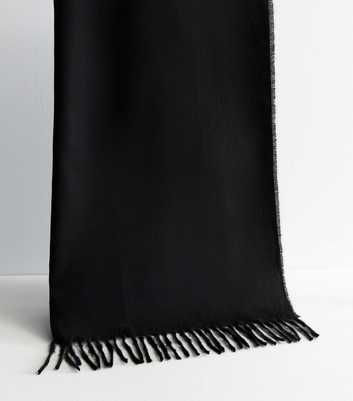 Black Fringed Scarf