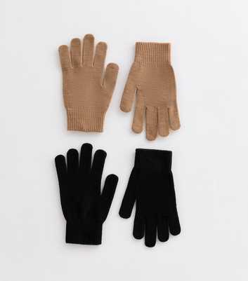 2 Pack of Brown and Black Magic Gloves 