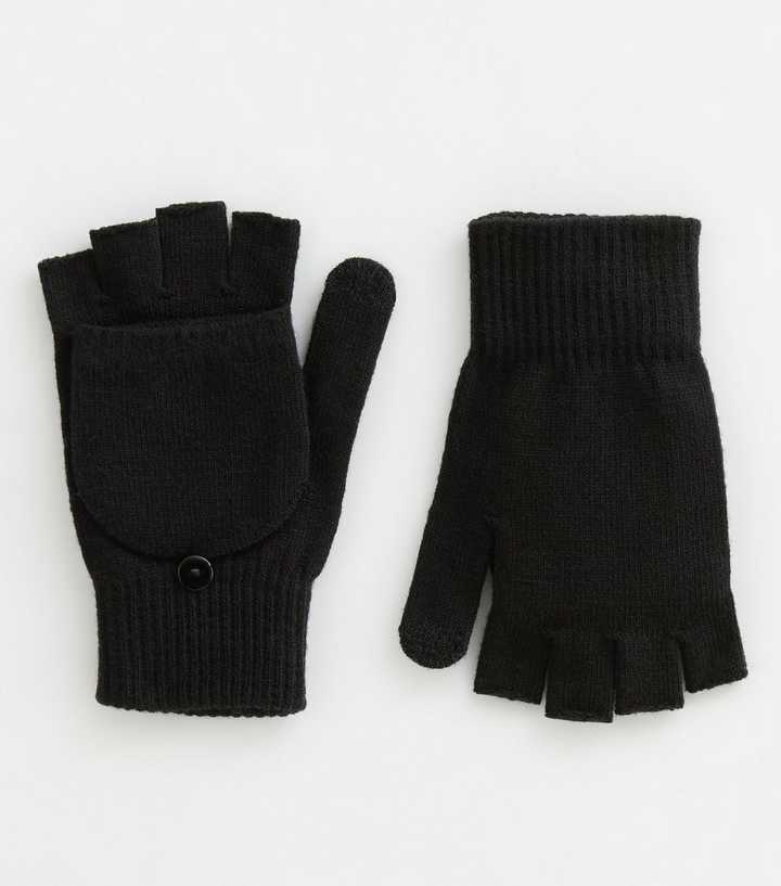 Black Flip-Top Magic Gloves 