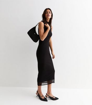 Mesh high hotsell neck dress