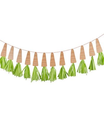 Multicoloured Carrot Easter Garland New Look