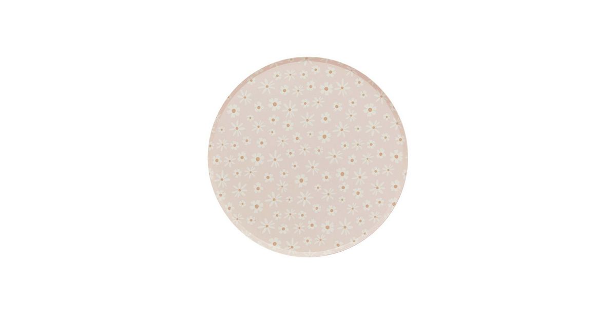8 Pack Pink Daisy Paper Plates New Look