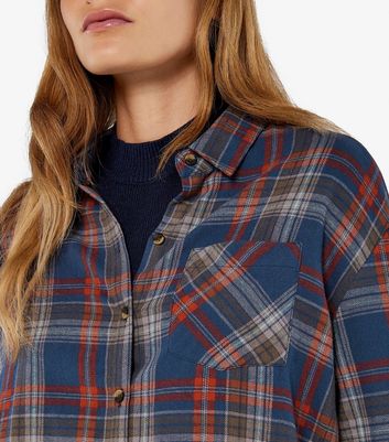 Apricot Checked Flannel Shirt New Look