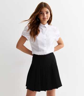 Back To School Black Pleated Tennis Skirt