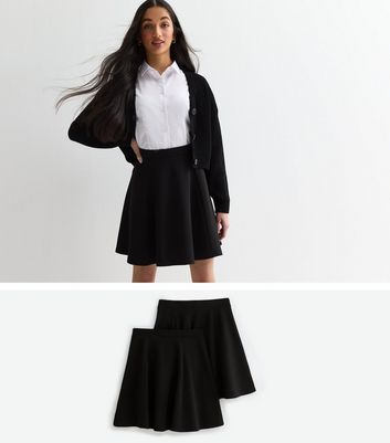 Black Skater Skirts New Look