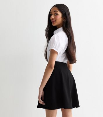 3 Pack of Black Jersey School Skater Skirts New Look