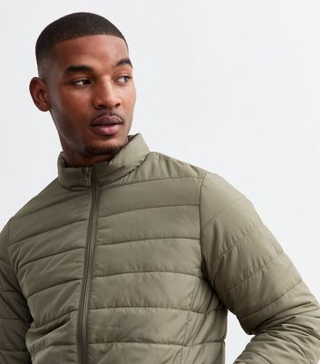 Khaki Puffer Jacket New Look