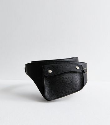 Black Utility Pocket Cross Body Bag New Look