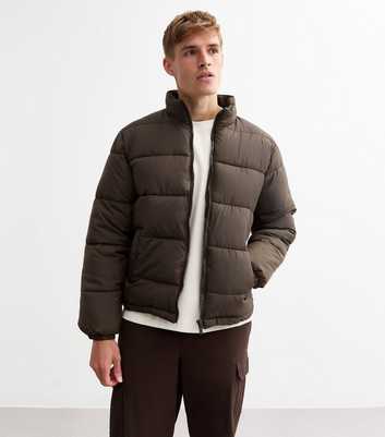 Brown Regular Padded Puffer Jacket